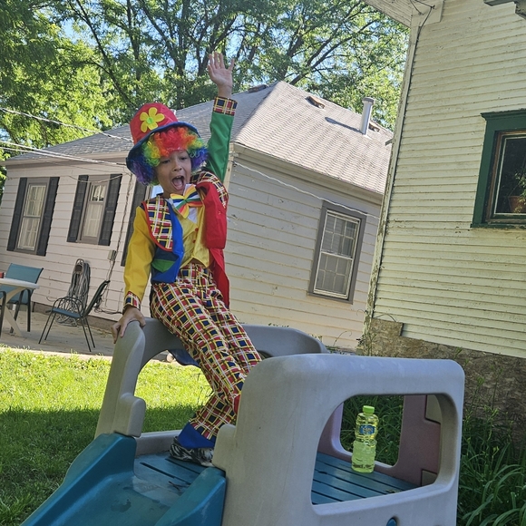 Circus Clown on the Town Child Costume - Picture 4 of 6